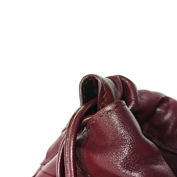 The Pouch Large Calfskin Red