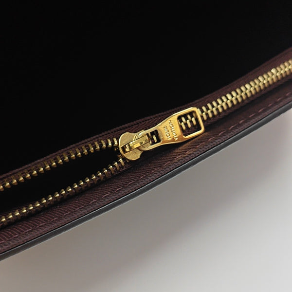 CLUNY MM Monogram Coated Canvas Brown