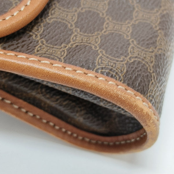 MACADAM Coated Canvas Brown Wallet