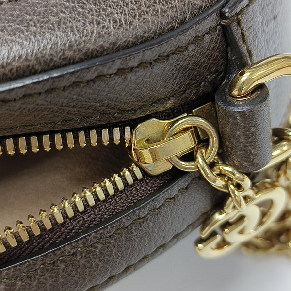 Ophidia Mini Monogram Coated Canvas Beige