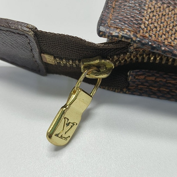 BUCKET Damier Ebene Coated Canvas Brown