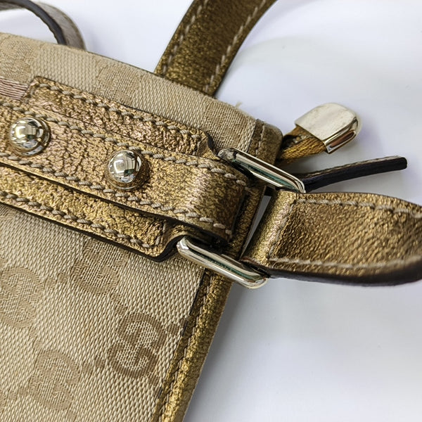 Monogram Canvas Tote Bag Beige