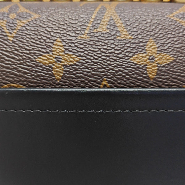 MARCEAU Monogram Coated Canvas Brown