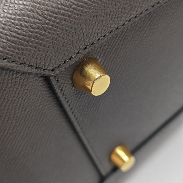 BELT Mini Calfskin Gray