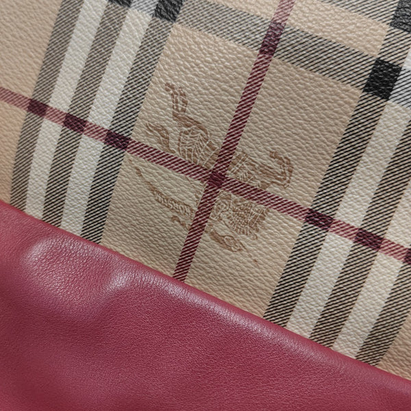 Coated Canvas Shoulder Bag Beige
