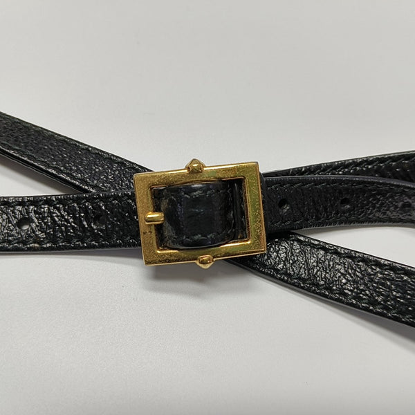 Sylvie Small Monogram Velvet Black