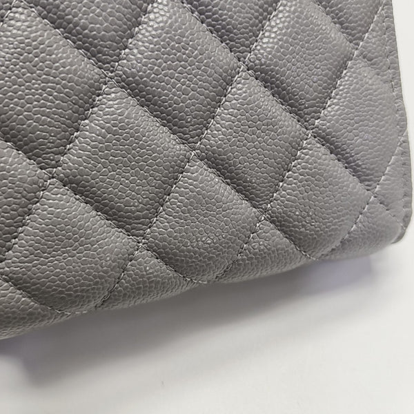 Authenticated pre-owned WOC Quilted Grained Calfskin Grey - Shoulder Bag at Looply