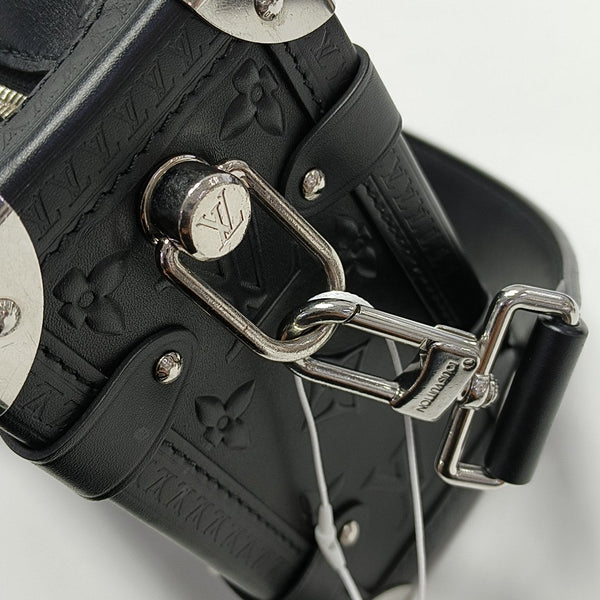 SIDE TRUNK MM Monogram Calfskin Black