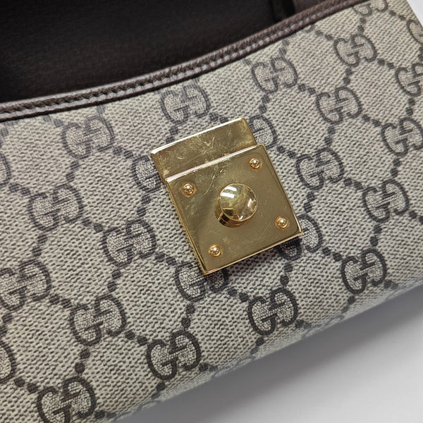Ophidia Mini Monogram Coated Canvas Beige