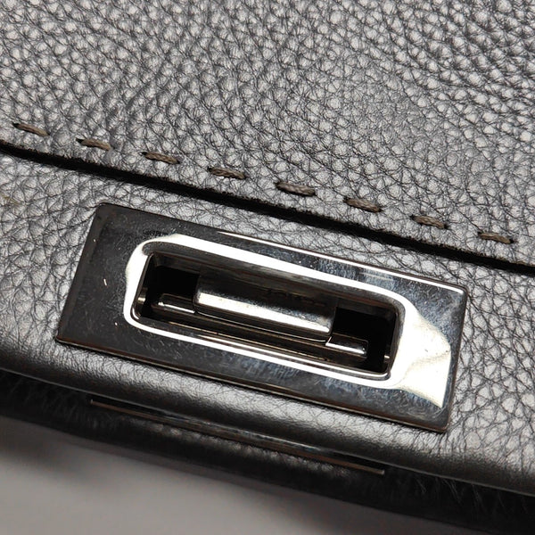 Peekaboo Medium Calfskin Silver