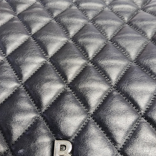 B. Quilted Calfskin Black