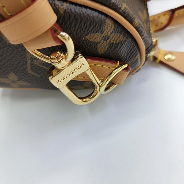 Authenticated pre-owned SPEEDY Nano Monogram Coated Canvas Brown - Shoulder Bag at Looply