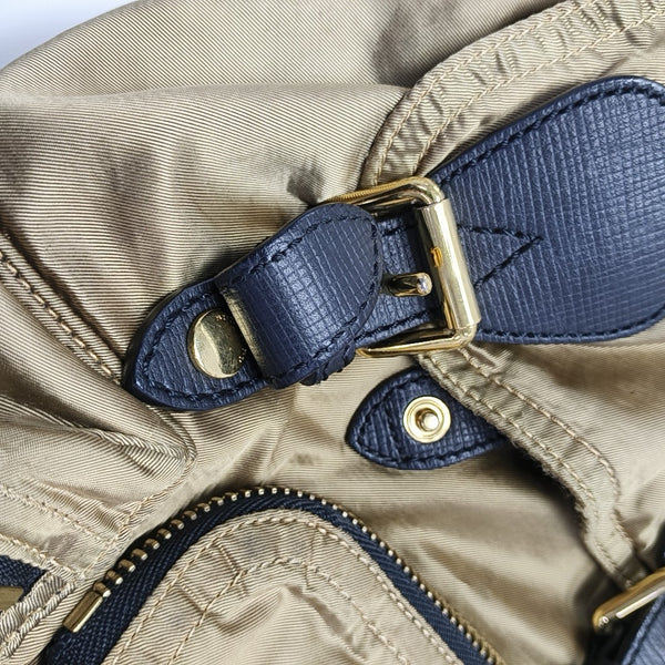 The Rucksack Medium Nylon Gold