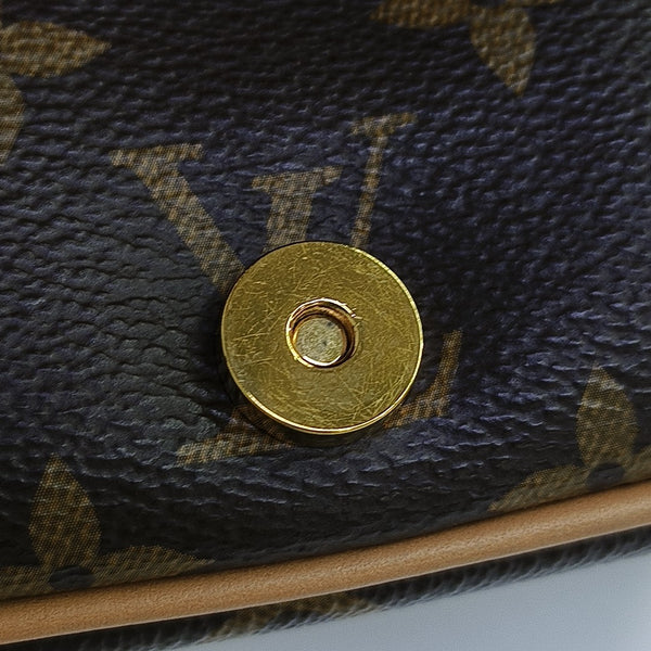 DIANE Monogram Coated Canvas Brown