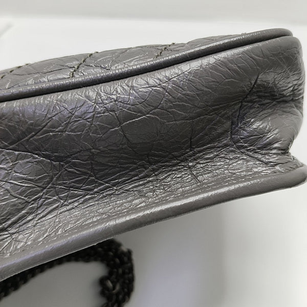 NIKI Mini Chevron Calfskin Gray