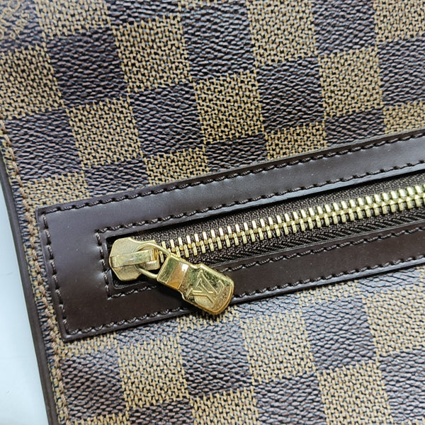SPENCER Damier Ebene Coated Canvas Brown