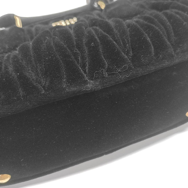 Arcadie Matelassé Small Velvet Black