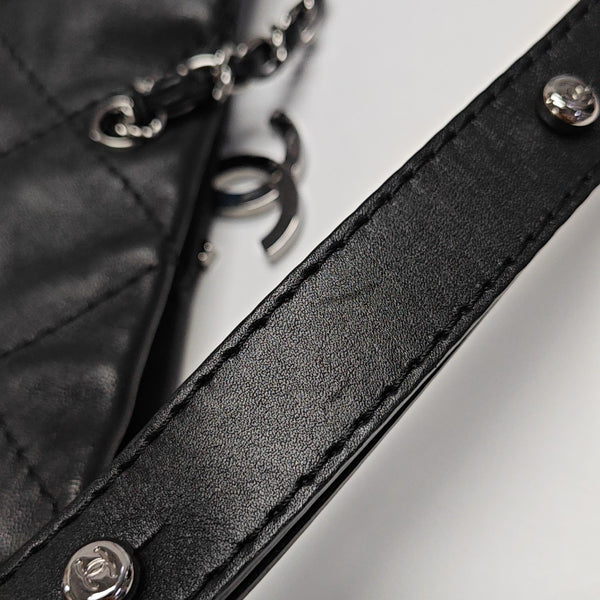 Quilted Lambskin Tote Bag Black