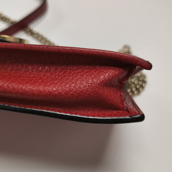 Calfskin Shoulder Bag Red