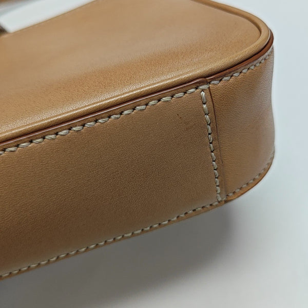 Calfskin Top Handle Bag Brown