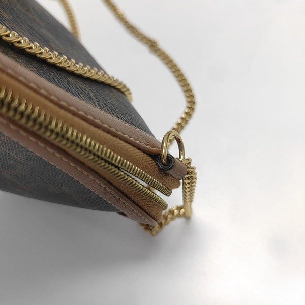 TRIOMPHE CANVAS Mini Coated Canvas Brown