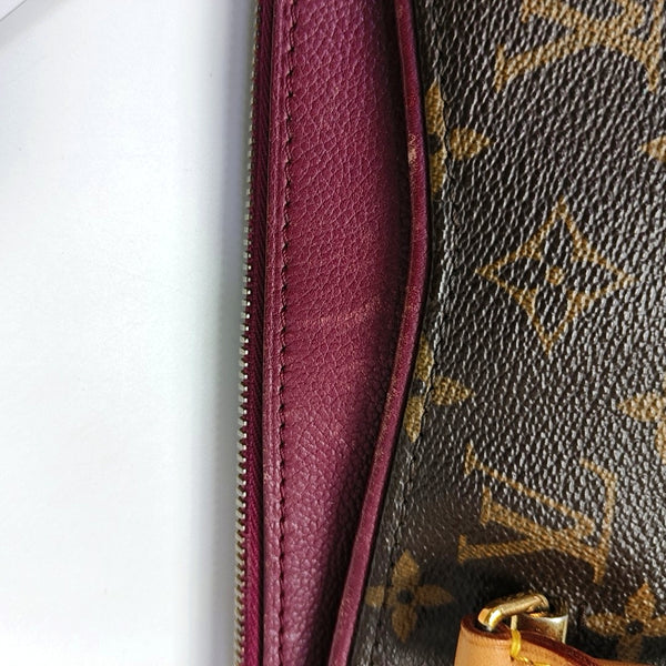 PALLAS Monogram Coated Canvas Brown