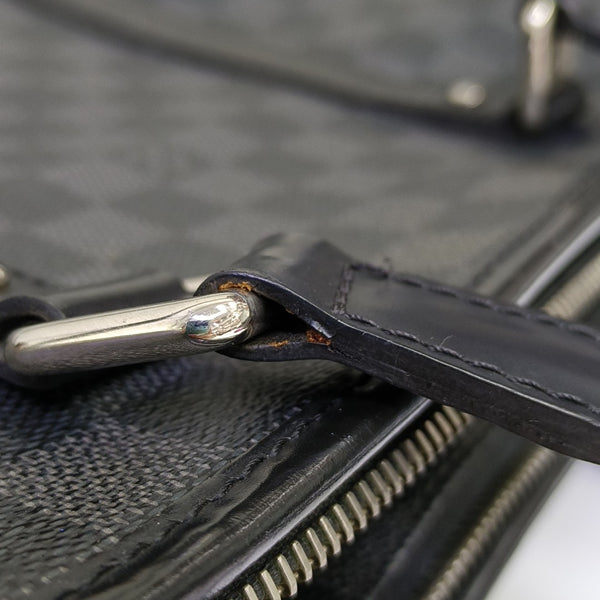 TADAO PM Damier Graphite Coated Canvas Gray
