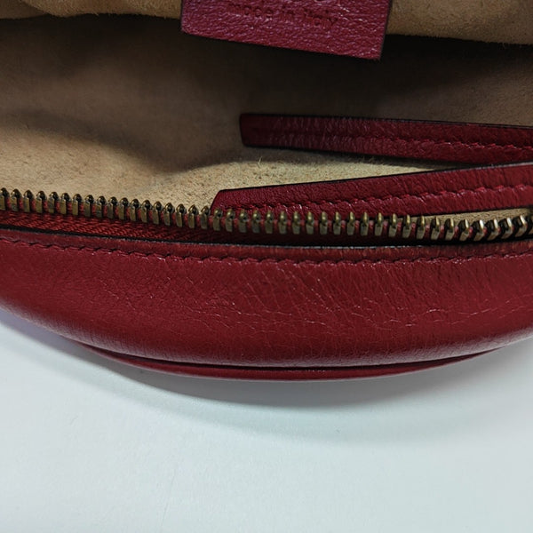 GG Marmont Mini Quilted Calfskin Red