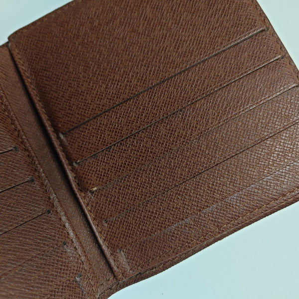 Monogram Coated Canvas Wallet Brown