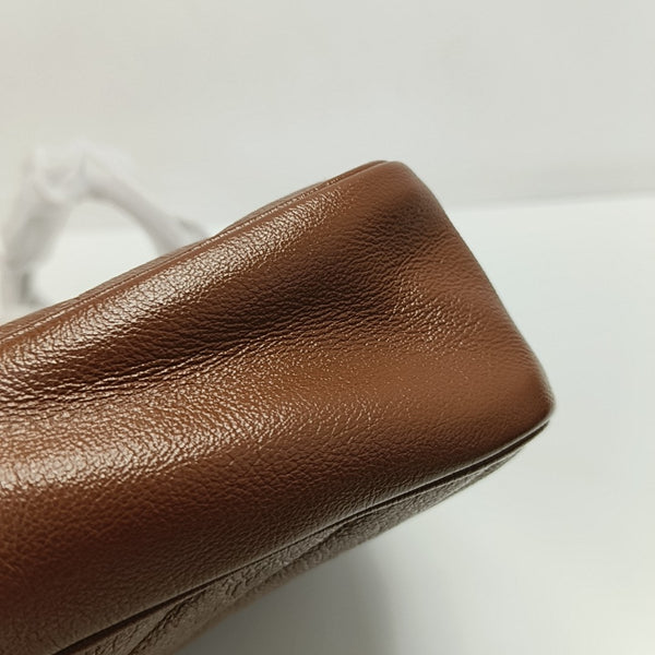 GG Marmont Small Quilted Calfskin Brown