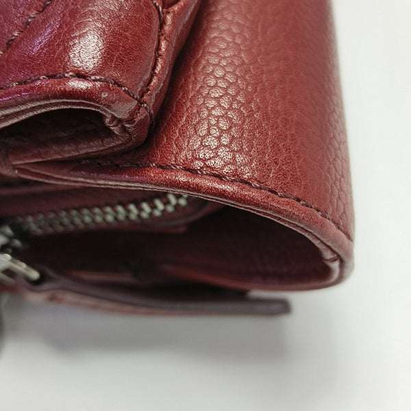 SHIVA Quilted Grained Calfskin Red