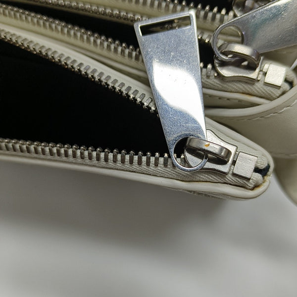 Calfskin Crossbody Bag White