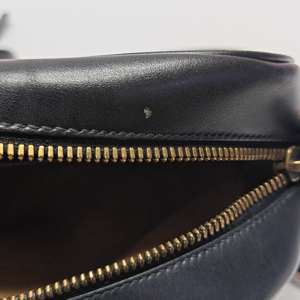 GG Marmont Small Quilted Calfskin Black