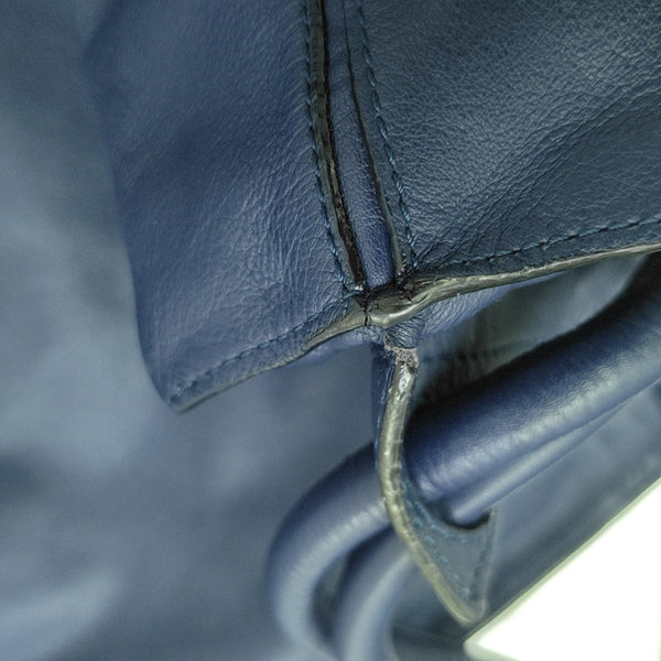 Calfskin Backpack Blue