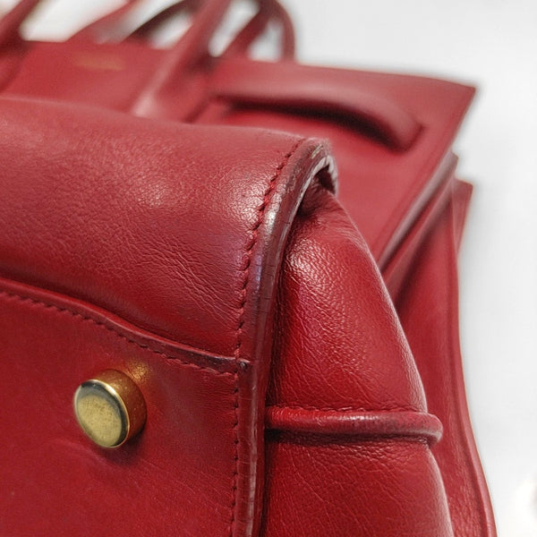 Authenticated pre-owned SAC DE JOUR Small Calfskin Red - Shoulder Bag at Looply