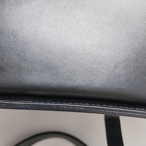 Calfskin Top Handle Bag Black