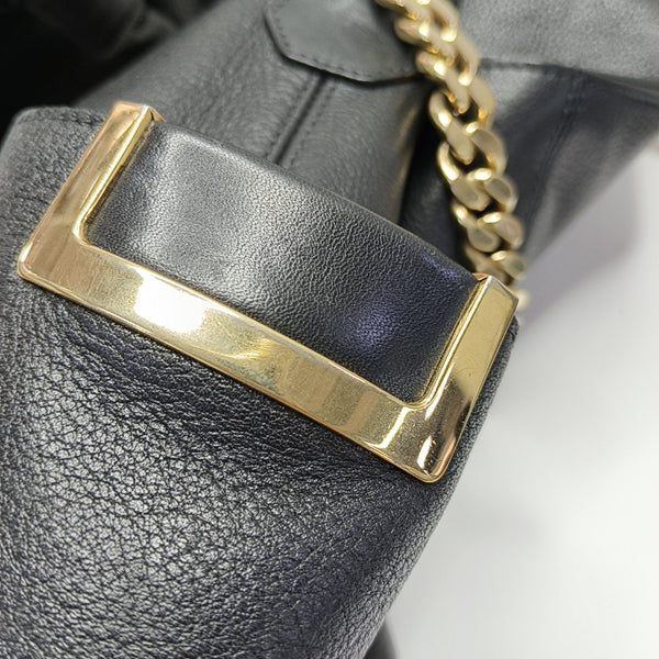 Calfskin Shoulder Bag Black