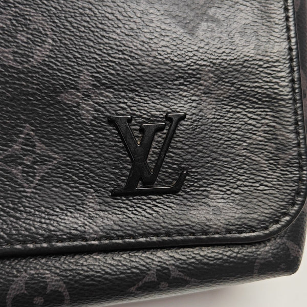 DISTRICT PM Monogram Coated Canvas Black