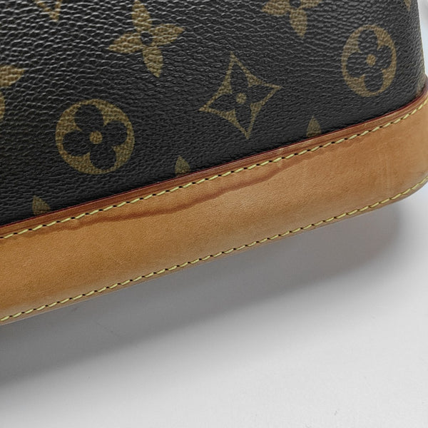 ALMA PM Monogram Coated Canvas Brown