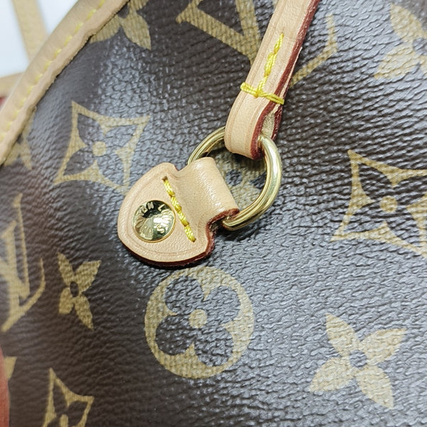 NEVERFULL MM Monogram Coated Canvas Brown