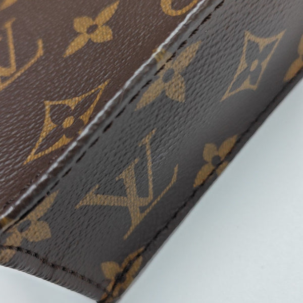 SAC PLAT Mini Monogram Coated Canvas Brown