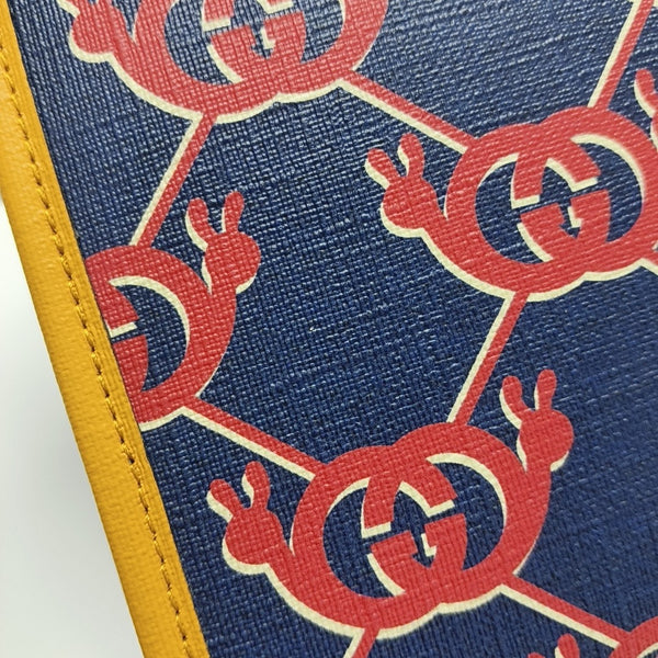 Monogram Coated Canvas Tote Bag Blue