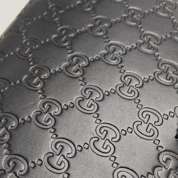 Monogram Calfskin Shoulder Bag Black