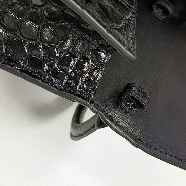 Hourglass Mini Calfskin Black