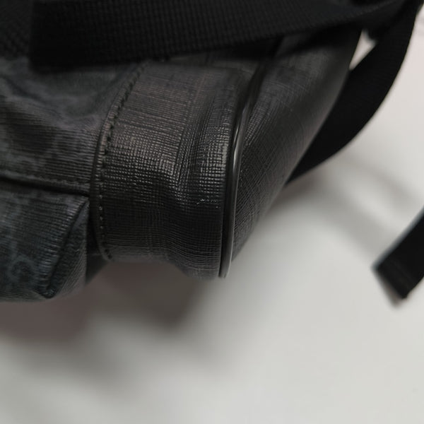 GG Supreme Monogram Coated Canvas Black