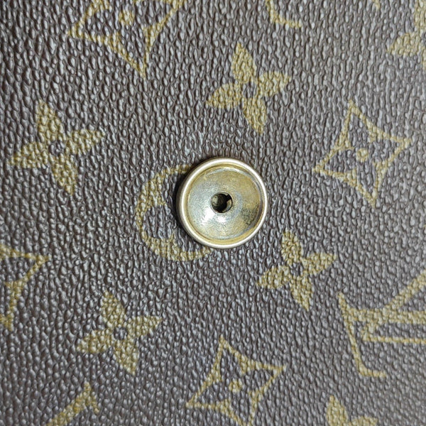 DAME GM Monogram Coated Canvas Brown