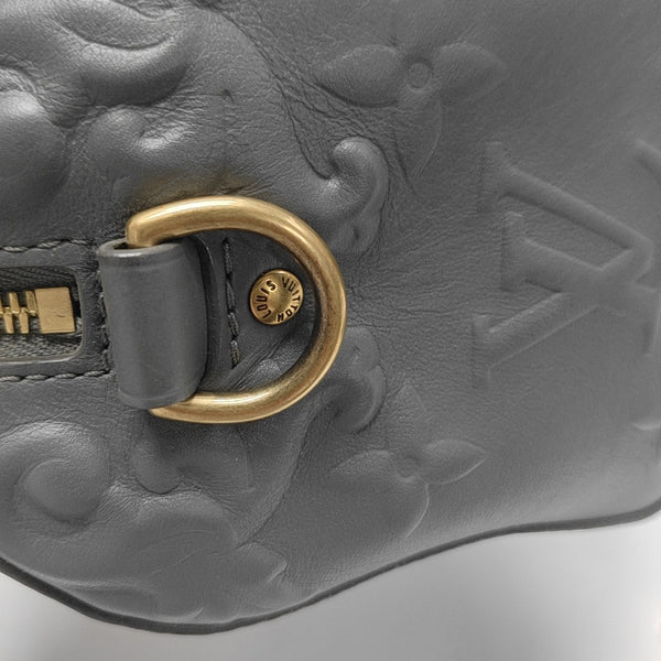KEEPALL GM Monogram Calfskin Gray