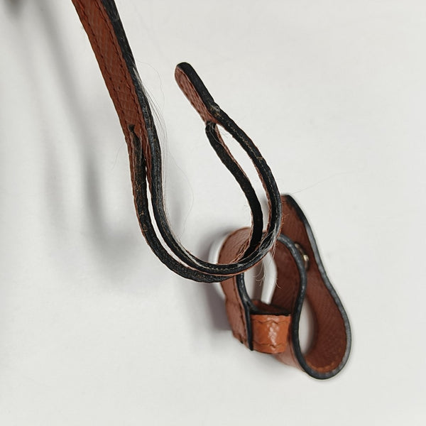 Double Large Saffiano Calfskin Orange