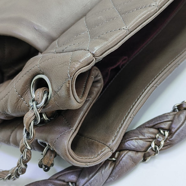 LUXURY LINE Quilted Calfskin Gray