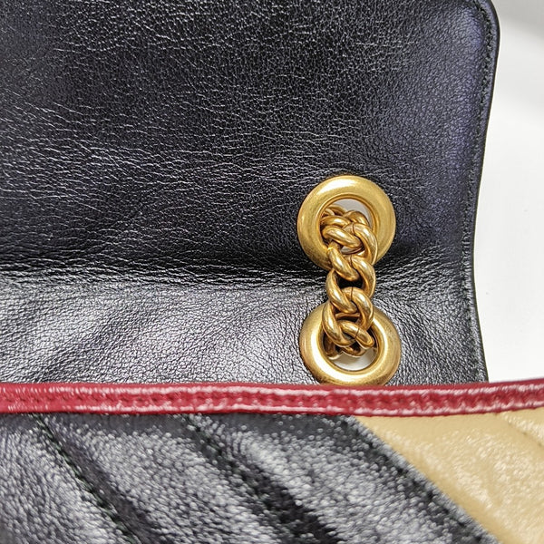 GG Marmont Medium Quilted Calfskin Multicolor